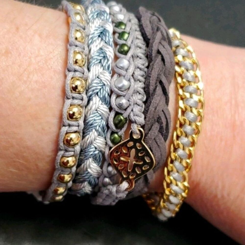 Charming Charlie multi strand bracelet 6.75"